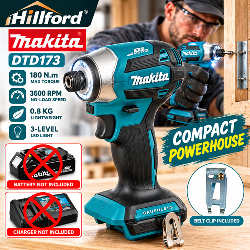 Makita dtd173 brushless - brushless, impact