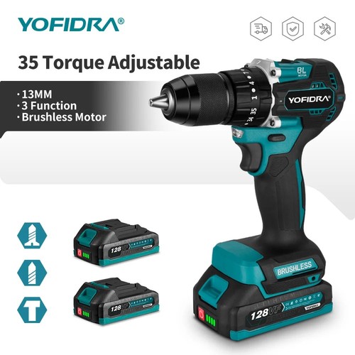 13mm brushless hammer drill - brushless,